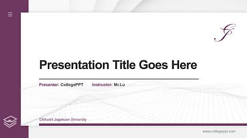 Chikushi Jogakuen University Thesis Proposal/Graduation Defense PPT Template