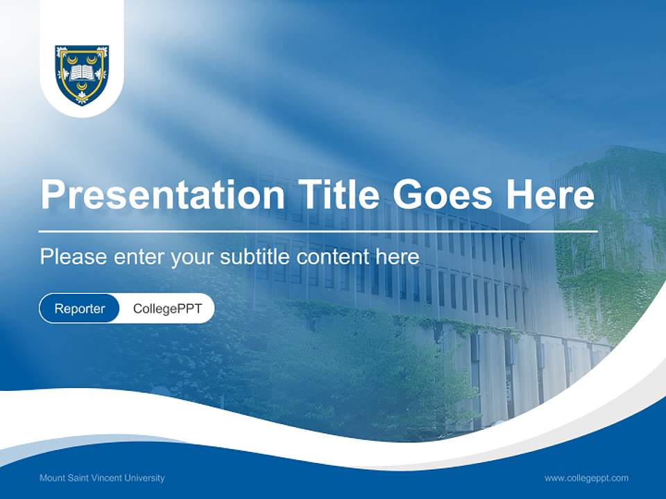 Mount Saint Vincent University Lecture Sharing and Networking Event PPT Template4:3 ratio PPT effect preview image4