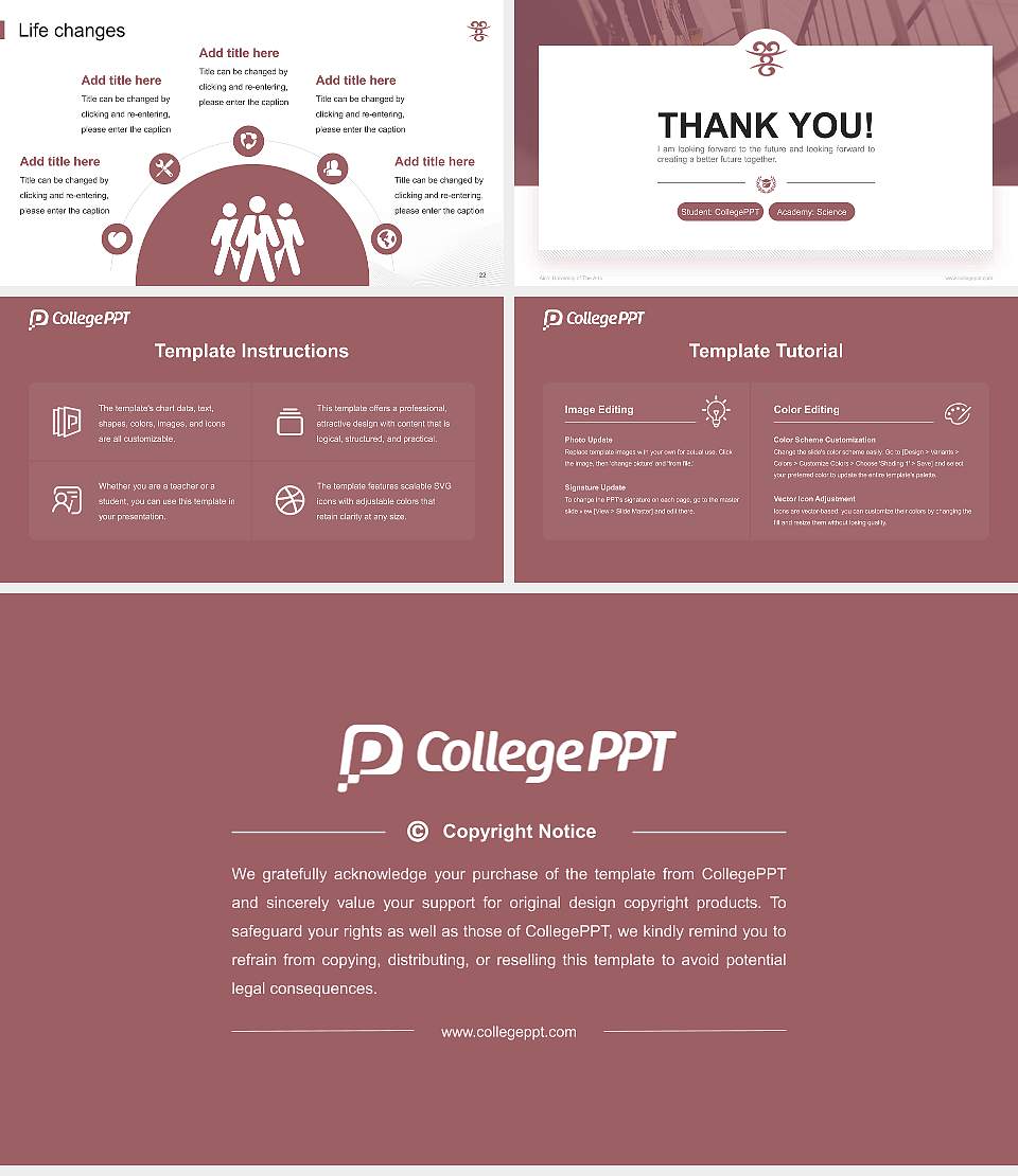 Aichi University of The Arts National Scholarship Defense PPT Template16:9 ratio PPT effect preview image4