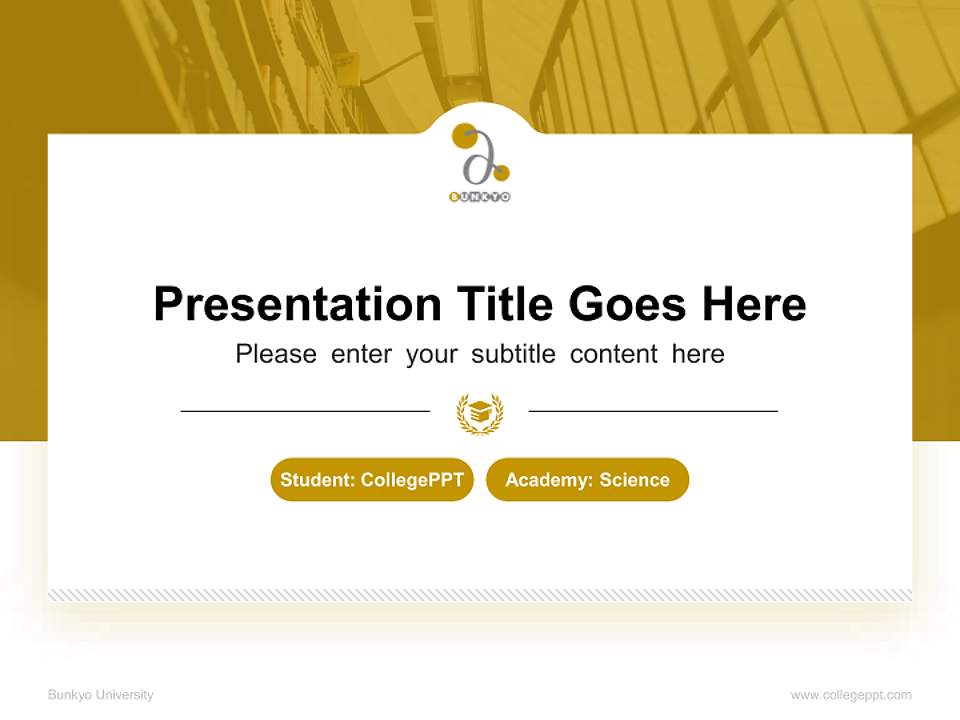 Bunkyo University National Scholarship Defense PPT Template4:3 ratio PPT effect preview image4