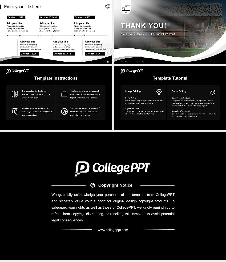 Ontario College of Art and Design University Lecture Sharing and Networking Event PPT Template16:9 ratio PPT effect preview image4