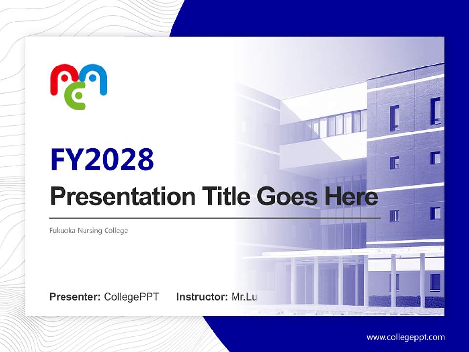 Fukuoka Nursing College Academic Presentation/Research Findings Report PPT Template4:3 ratio PPT effect preview image5