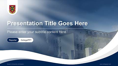 Queen’s University at Kingston Lecture Sharing and Networking Event PPT Template
