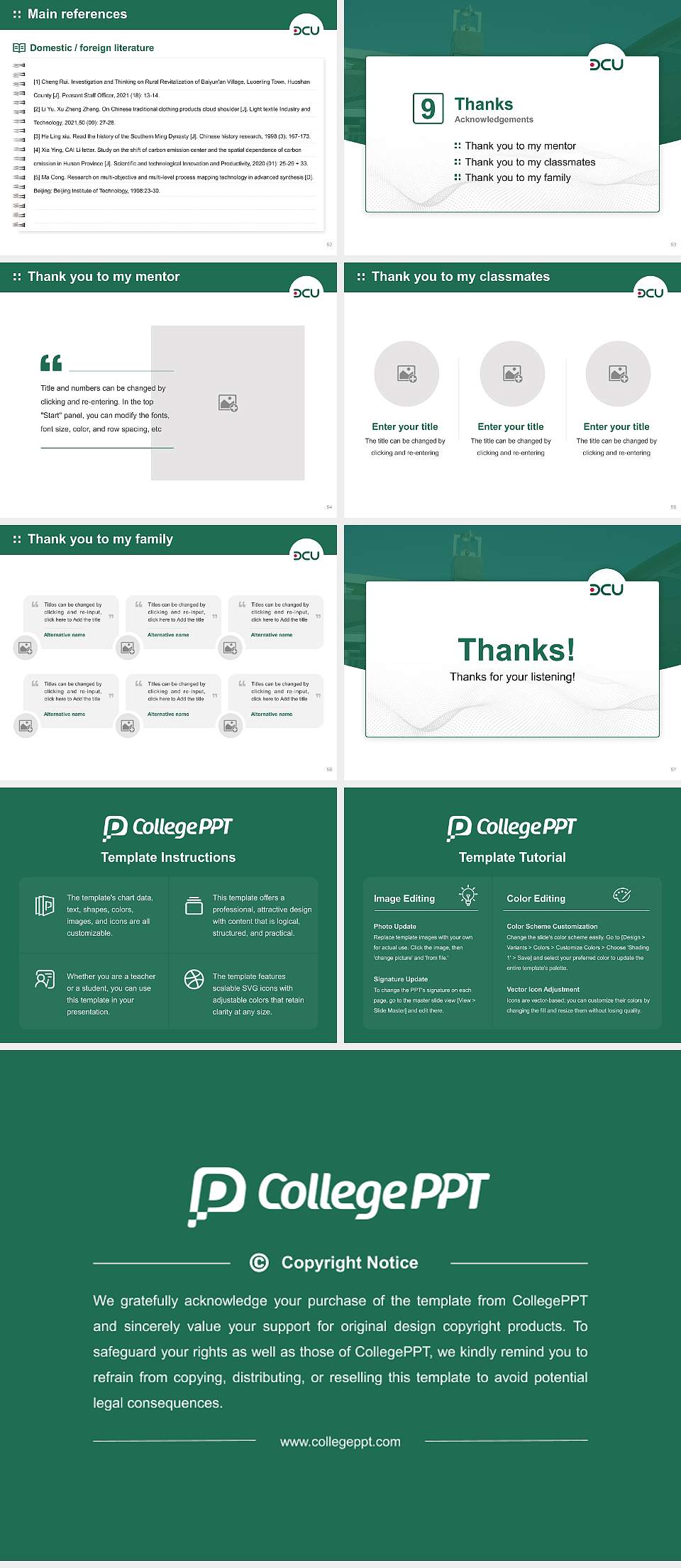 Den-en Chofu University Graduation Thesis Defense PPT Template4:3 ratio PPT effect preview image7