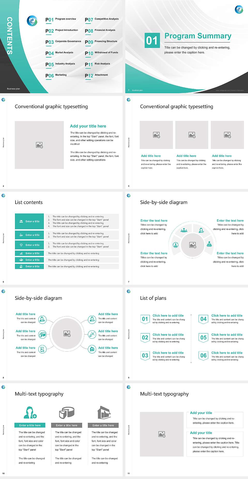 Eikei University of Hiroshima Competition/Entrepreneurship Contest PPT Template4:3 ratio PPT effect preview image2