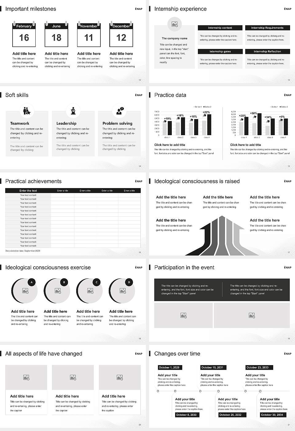 National School of Public Administration National Scholarship Defense PPT Template16:9 ratio PPT effect preview image3