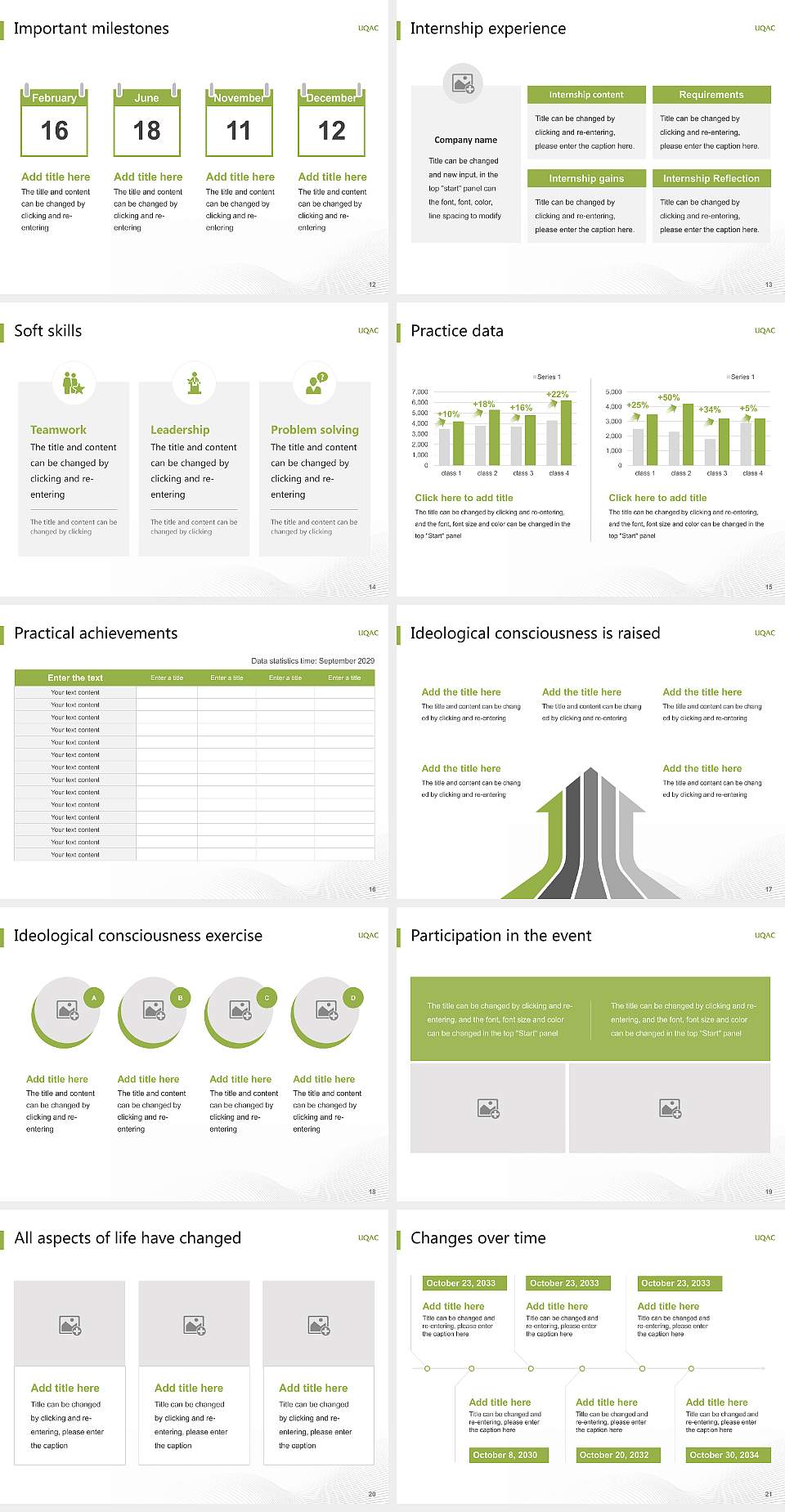University of Quebec at Chicoutimi National Scholarship Defense PPT Template4:3 ratio PPT effect preview image3