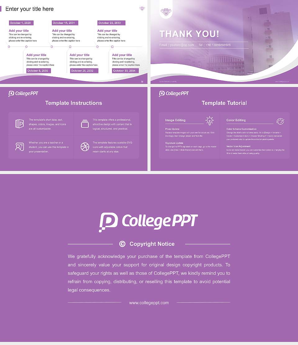 Bunka Gakuen University Lecture Sharing and Networking Event PPT Template16:9 ratio PPT effect preview image4