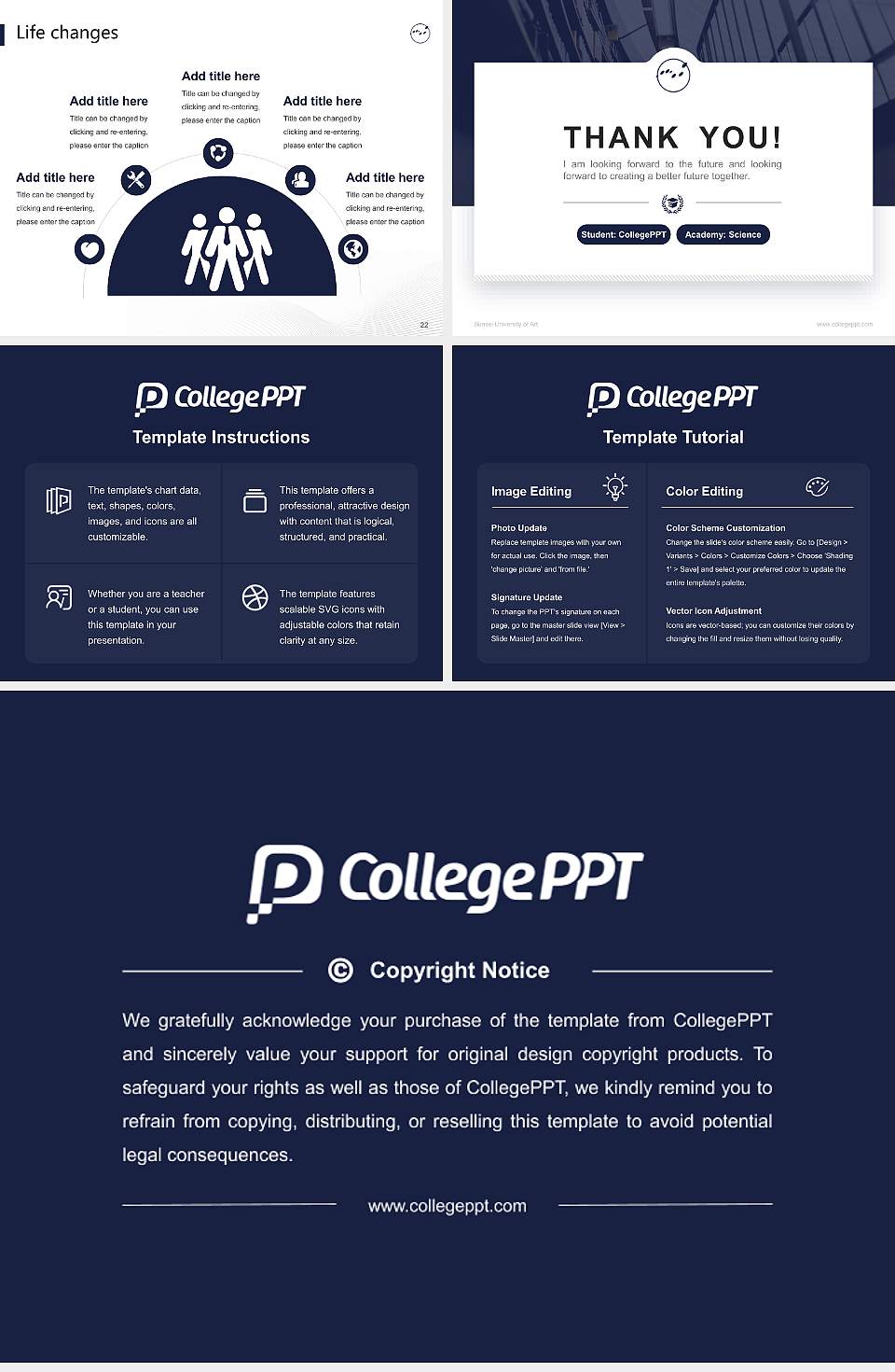 Bunsei University of Art National Scholarship Defense PPT Template4:3 ratio PPT effect preview image4