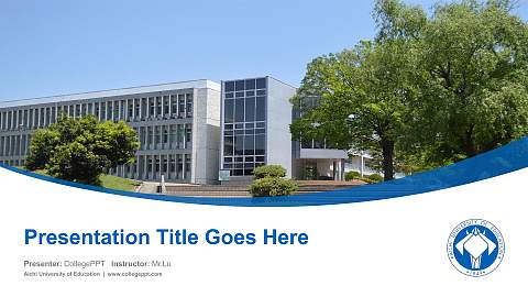 Aichi University of Education Course/Courseware Creation PPT Template