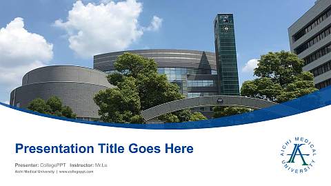 Aichi Medical University Course/Courseware Creation PPT Template