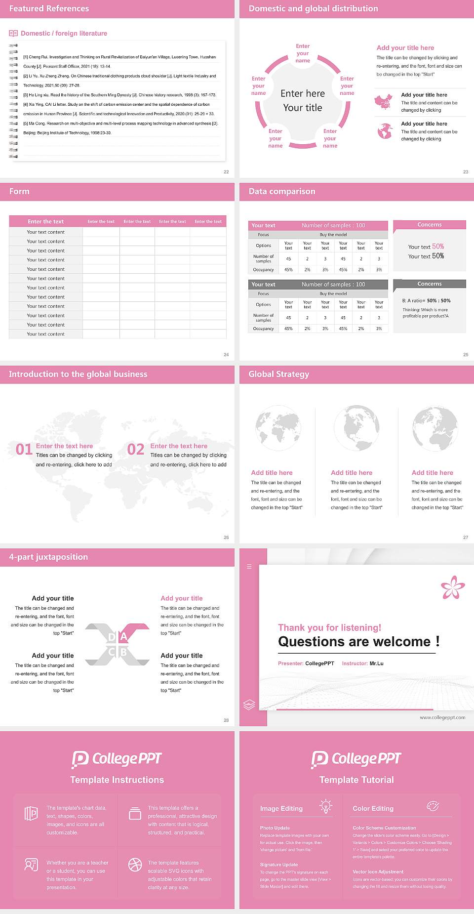 Fukuyama Heisei University Thesis Proposal/Graduation Defense PPT Template4:3 ratio PPT effect preview image4