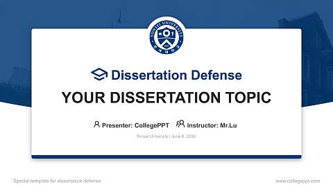 Yonsei University Graduation Thesis Defense PPT Template