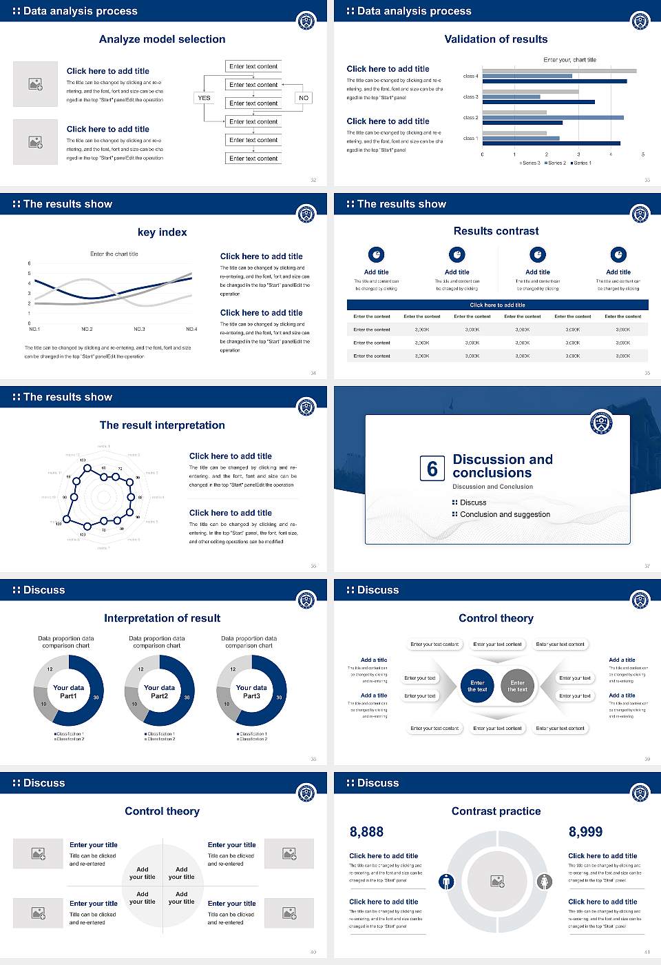 Yonsei University Graduation Thesis Defense PPT Template16:9 ratio PPT effect preview image5