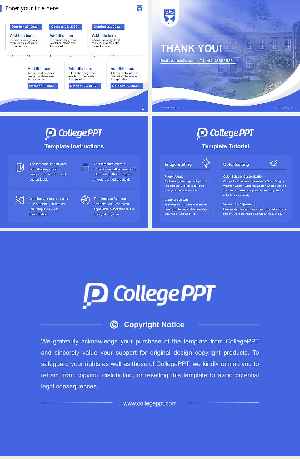 University of Dundee Lecture Sharing and Networking Event PPT Template4:3 ratio PPT effect preview image4