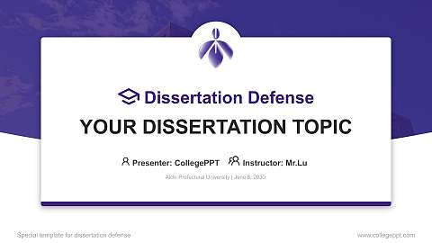 Aichi Prefectural University Graduation Thesis Defense PPT Template