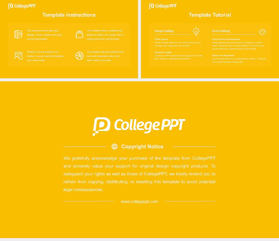 Ferris University Academic Presentation/Research Findings Report PPT Template16:9 ratio PPT effect preview image5