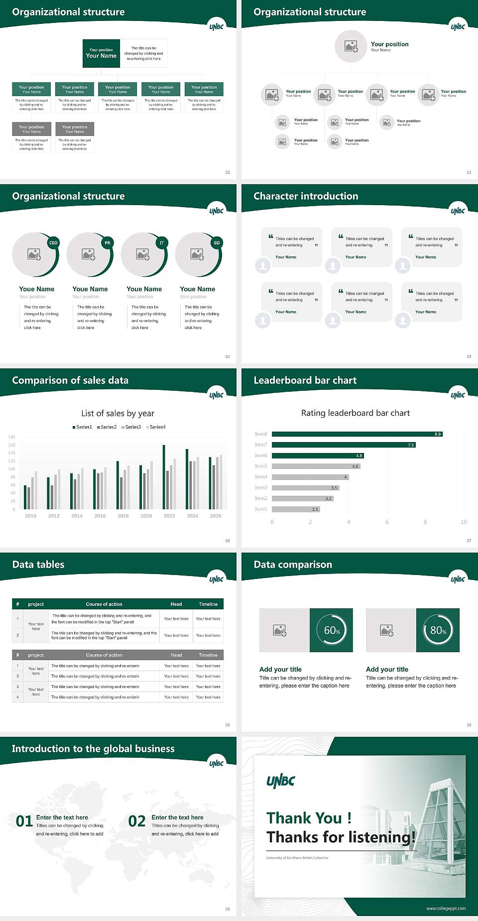 University of Northern British Columbia Academic Presentation/Research Findings Report PPT Template4:3 ratio PPT effect preview image4