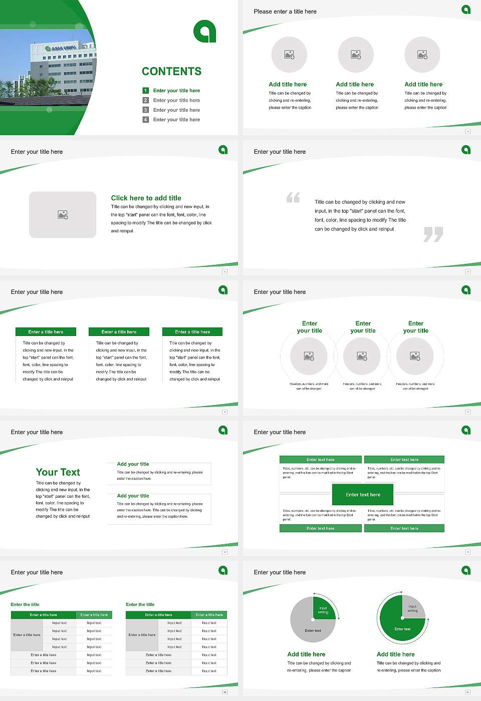 Asia University Course/Courseware Creation PPT Template16:9 ratio PPT effect preview image2
