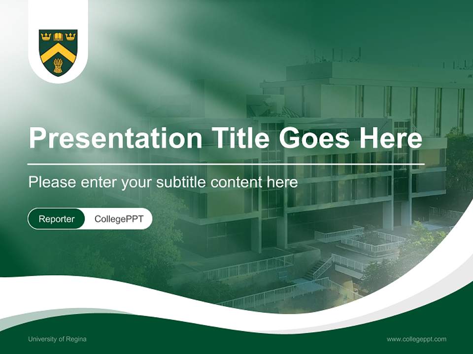 University of Regina Lecture Sharing and Networking Event PPT Template4:3 ratio PPT effect preview image4
