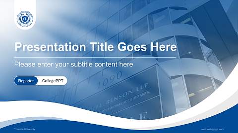 Yorkville University Lecture Sharing and Networking Event PPT Template