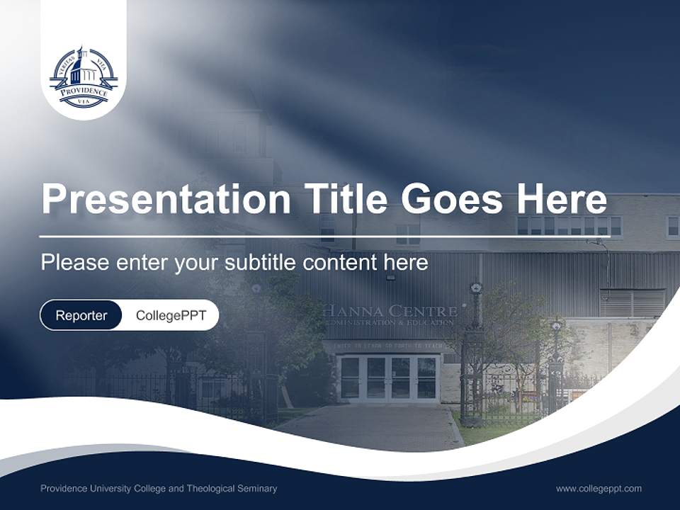 Providence University College and Theological Seminary Lecture Sharing and Networking Event PPT Template4:3 ratio PPT effect preview image4