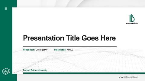 Bunkyo Gakuin University Thesis Proposal/Graduation Defense PPT Template