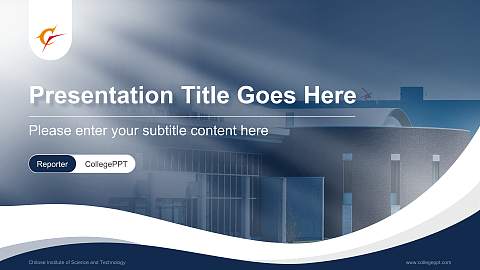 Chitose Institute of Science and Technology Lecture Sharing and Networking Event PPT Template