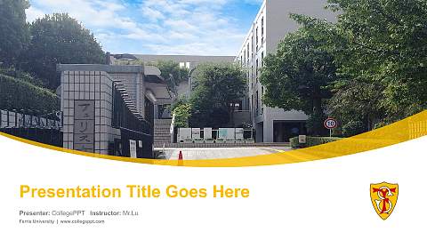 Ferris University Course/Courseware Creation PPT Template