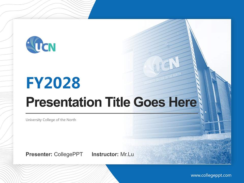 University College of the North Academic Presentation/Research Findings Report PPT Template4:3 ratio PPT effect preview image5