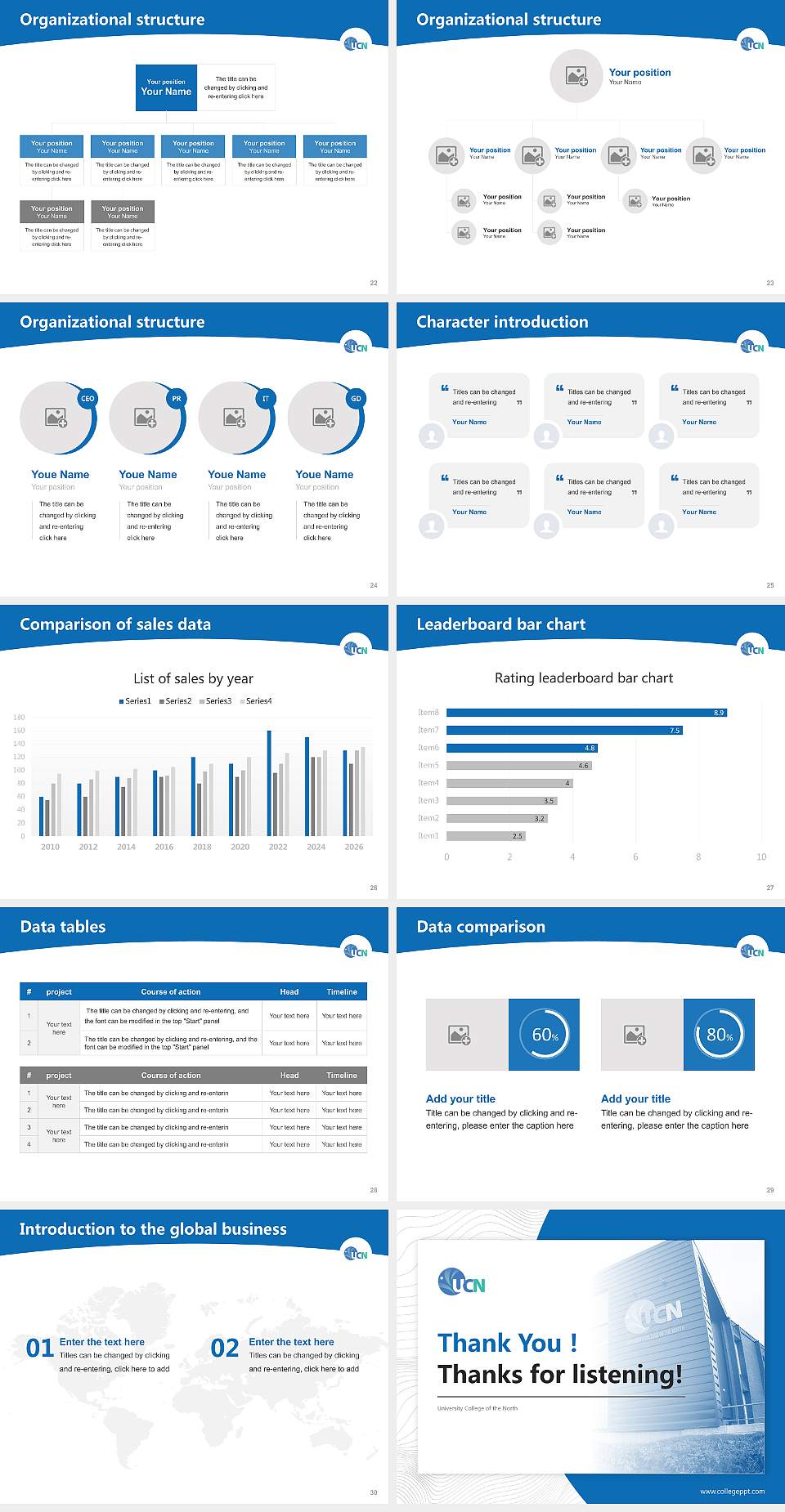 University College of the North Academic Presentation/Research Findings Report PPT Template4:3 ratio PPT effect preview image4