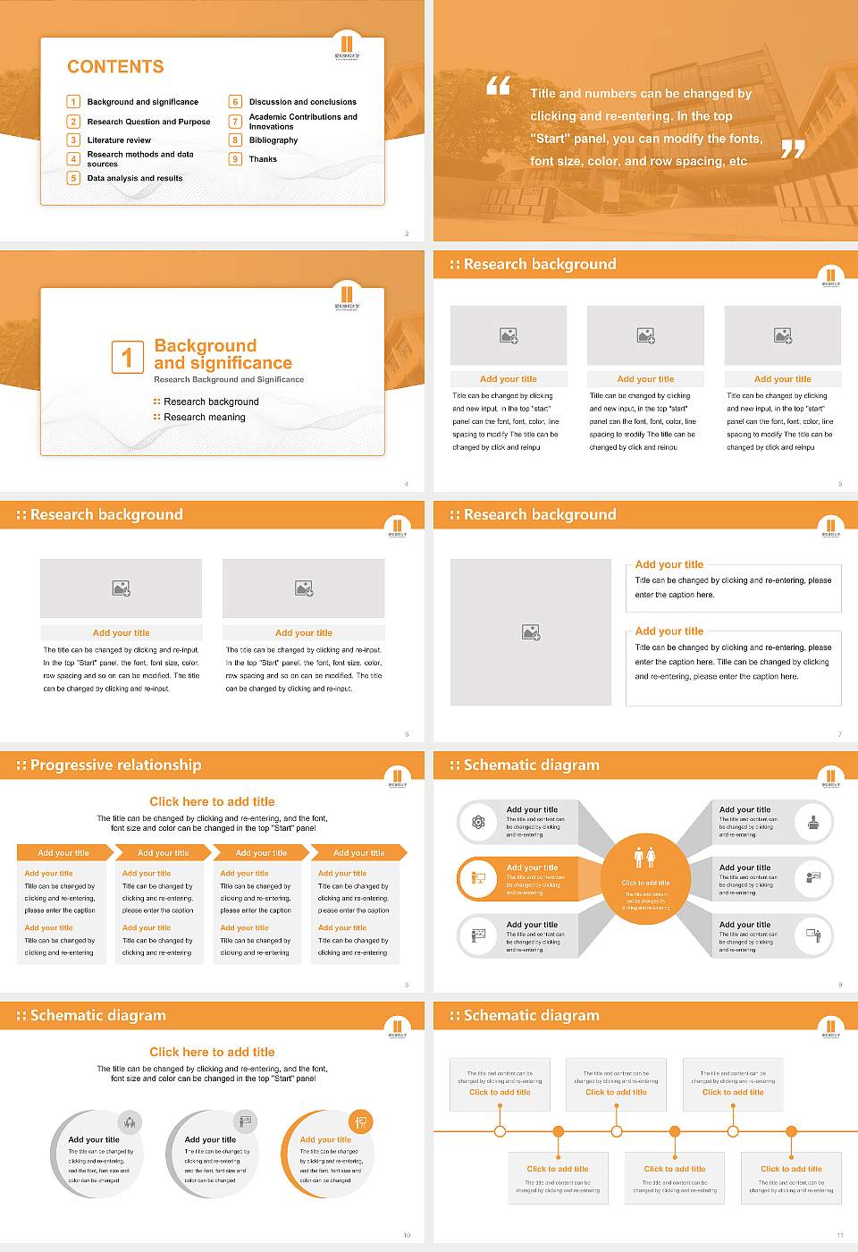 Aichi Toho University Graduation Thesis Defense PPT Template16:9 ratio PPT effect preview image2