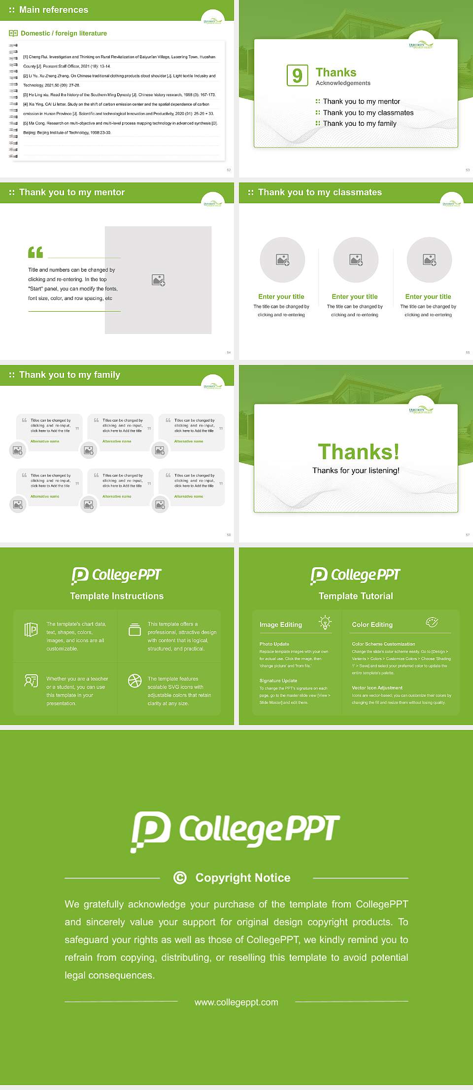 University of the Fraser Valley Graduation Thesis Defense PPT Template4:3 ratio PPT effect preview image7