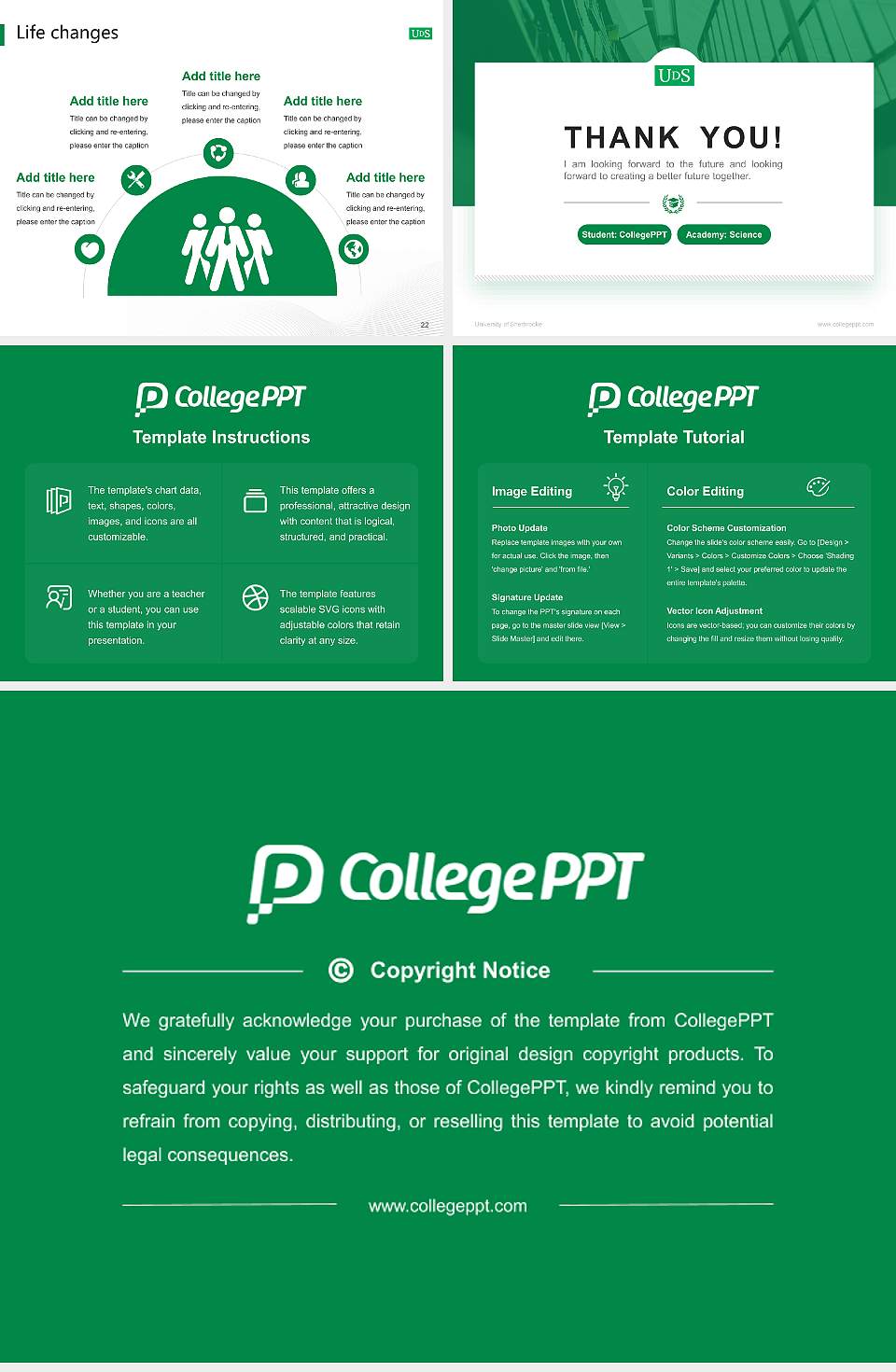University of Sherbrooke National Scholarship Defense PPT Template4:3 ratio PPT effect preview image4