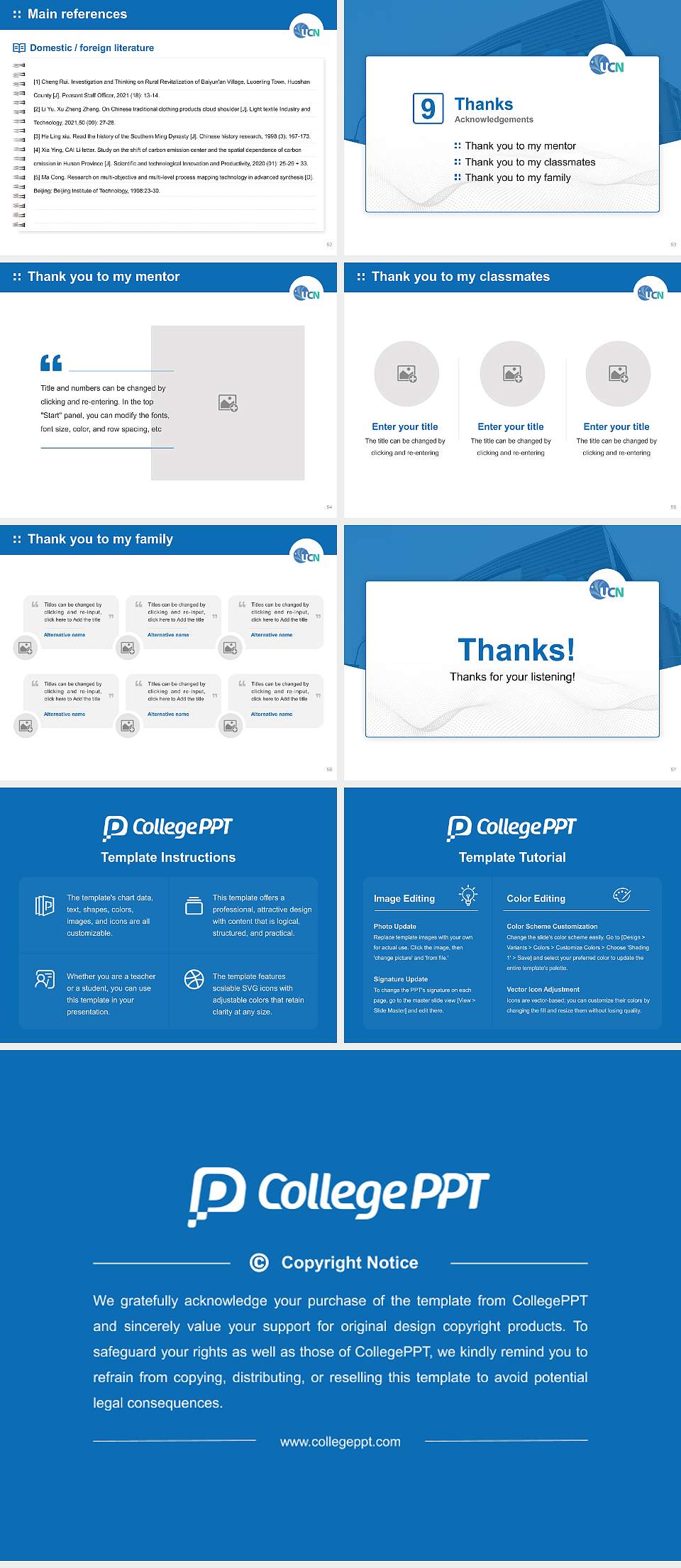 University College of the North Graduation Thesis Defense PPT Template4:3 ratio PPT effect preview image7