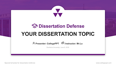 Doshisha University Graduation Thesis Defense PPT Template