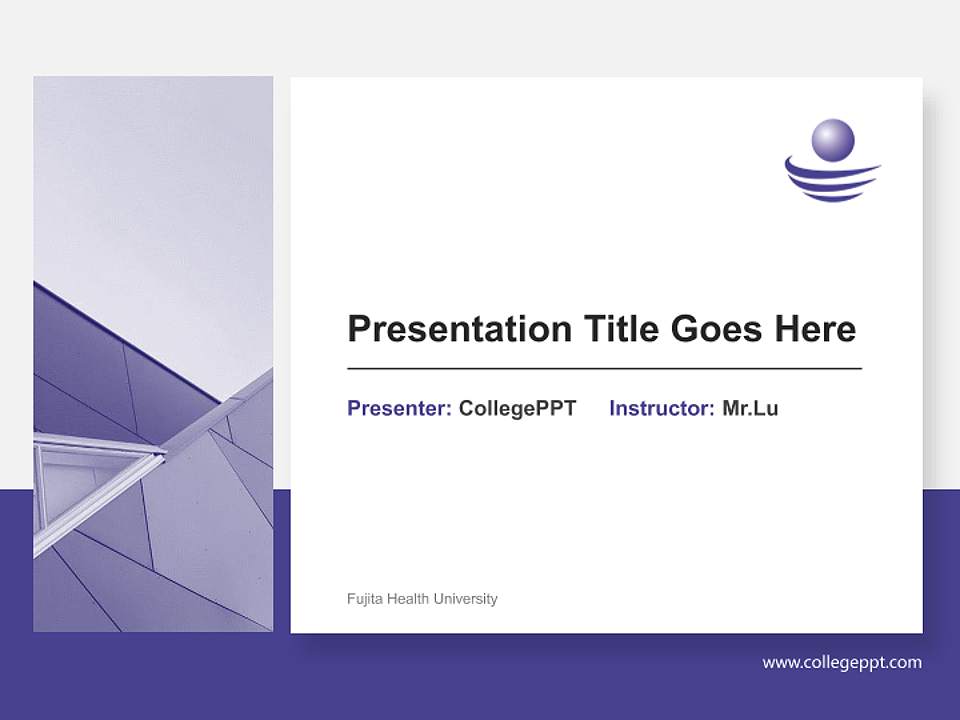 Fujita Health University General Purpose PPT Template4:3 ratio PPT effect preview image6