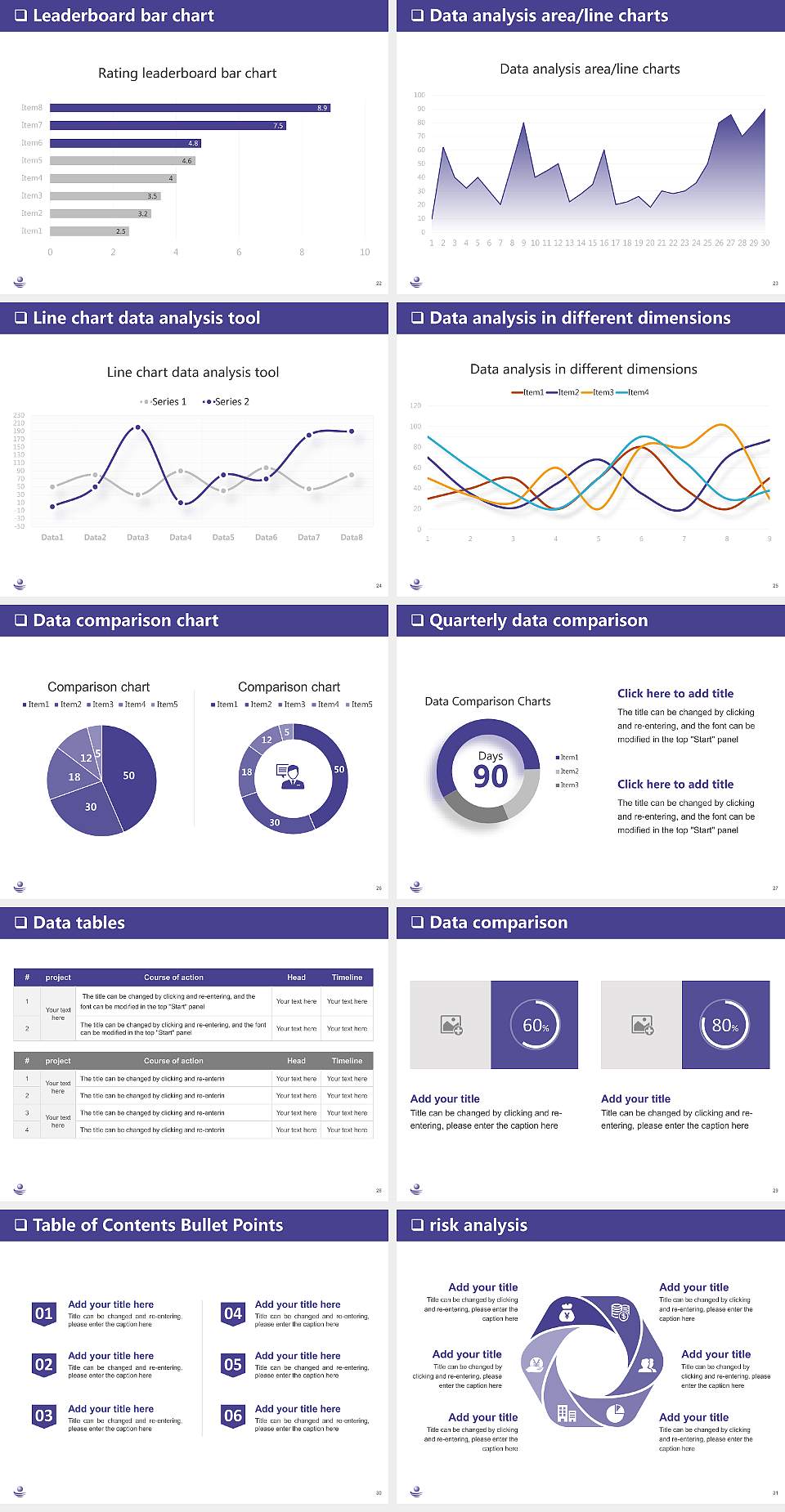 Fujita Health University General Purpose PPT Template4:3 ratio PPT effect preview image4