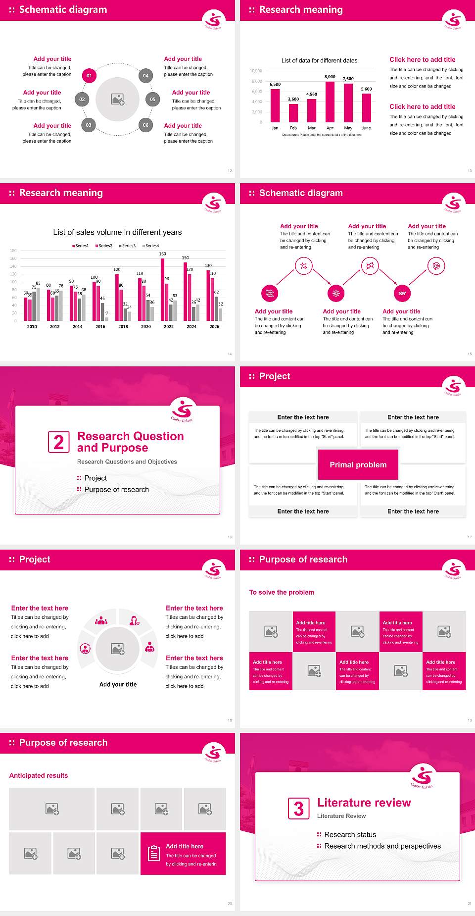 Chubu Gakuin University Graduation Thesis Defense PPT Template4:3 ratio PPT effect preview image3