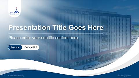 Iwate Medical University Lecture Sharing and Networking Event PPT Template