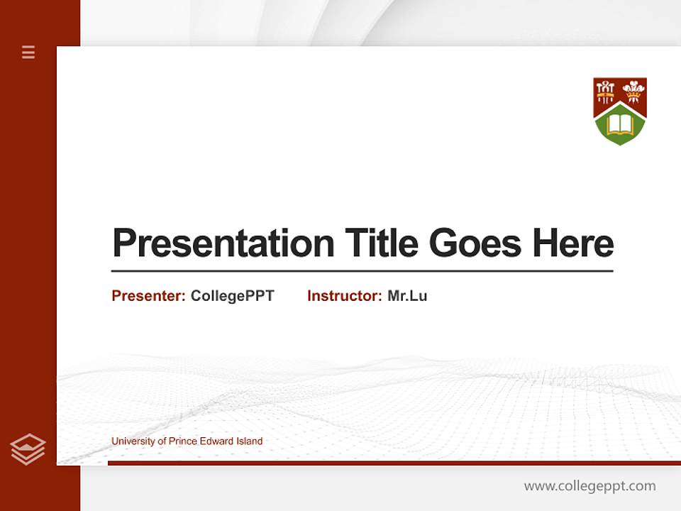 University of Prince Edward Island Thesis Proposal/Graduation Defense PPT Template4:3 ratio PPT effect preview image5