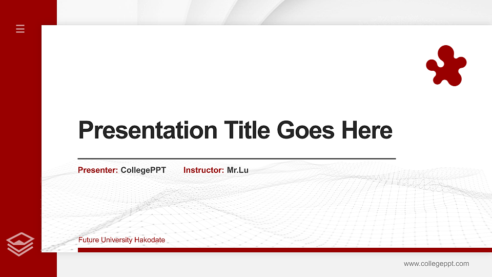 Future University Hakodate Thesis Proposal/Graduation Defense PPT Template_Slide preview image1