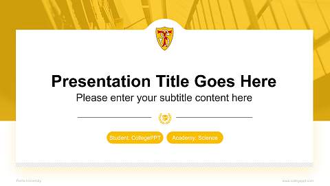 Ferris University National Scholarship Defense PPT Template