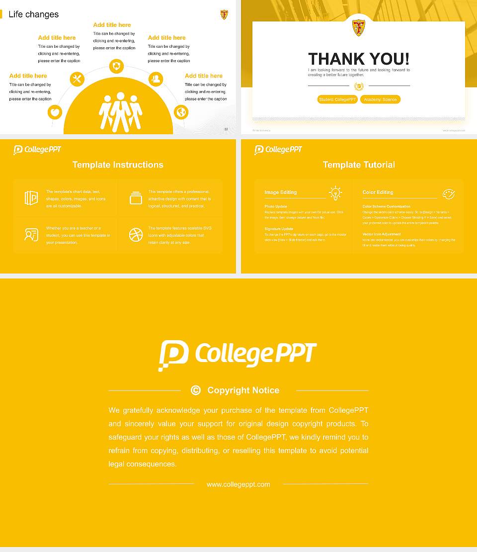 Ferris University National Scholarship Defense PPT Template16:9 ratio PPT effect preview image4