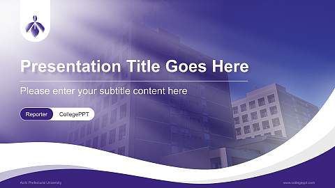 Aichi Prefectural University Lecture Sharing and Networking Event PPT Template