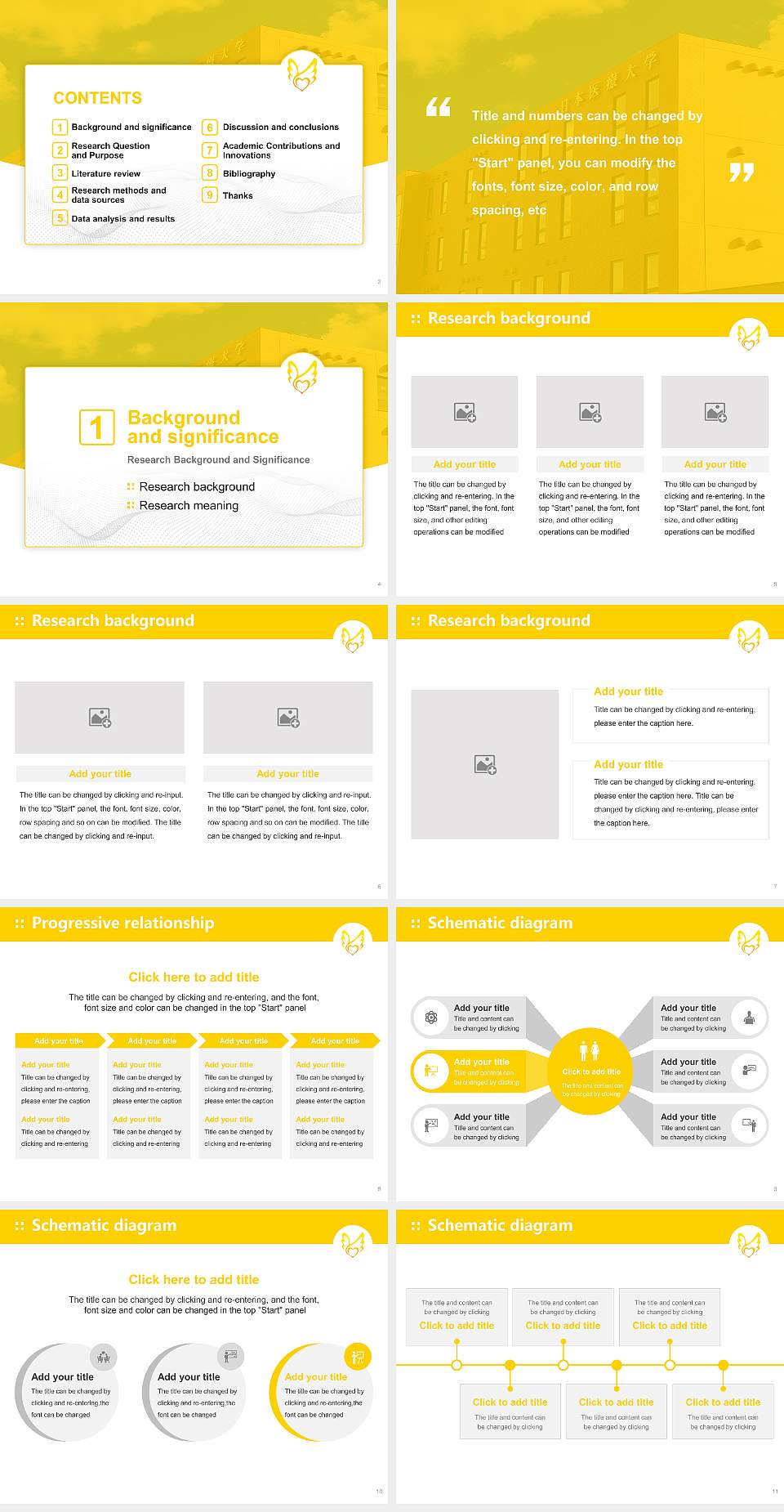 Japan Health Care College Graduation Thesis Defense PPT Template4:3 ratio PPT effect preview image2