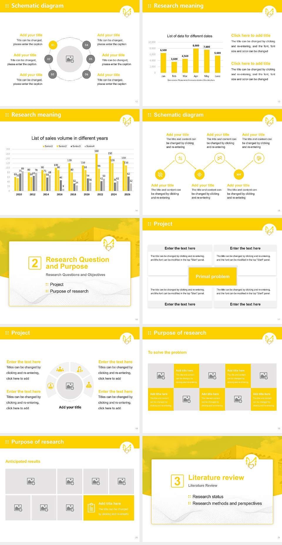 Japan Health Care College Graduation Thesis Defense PPT Template4:3 ratio PPT effect preview image3