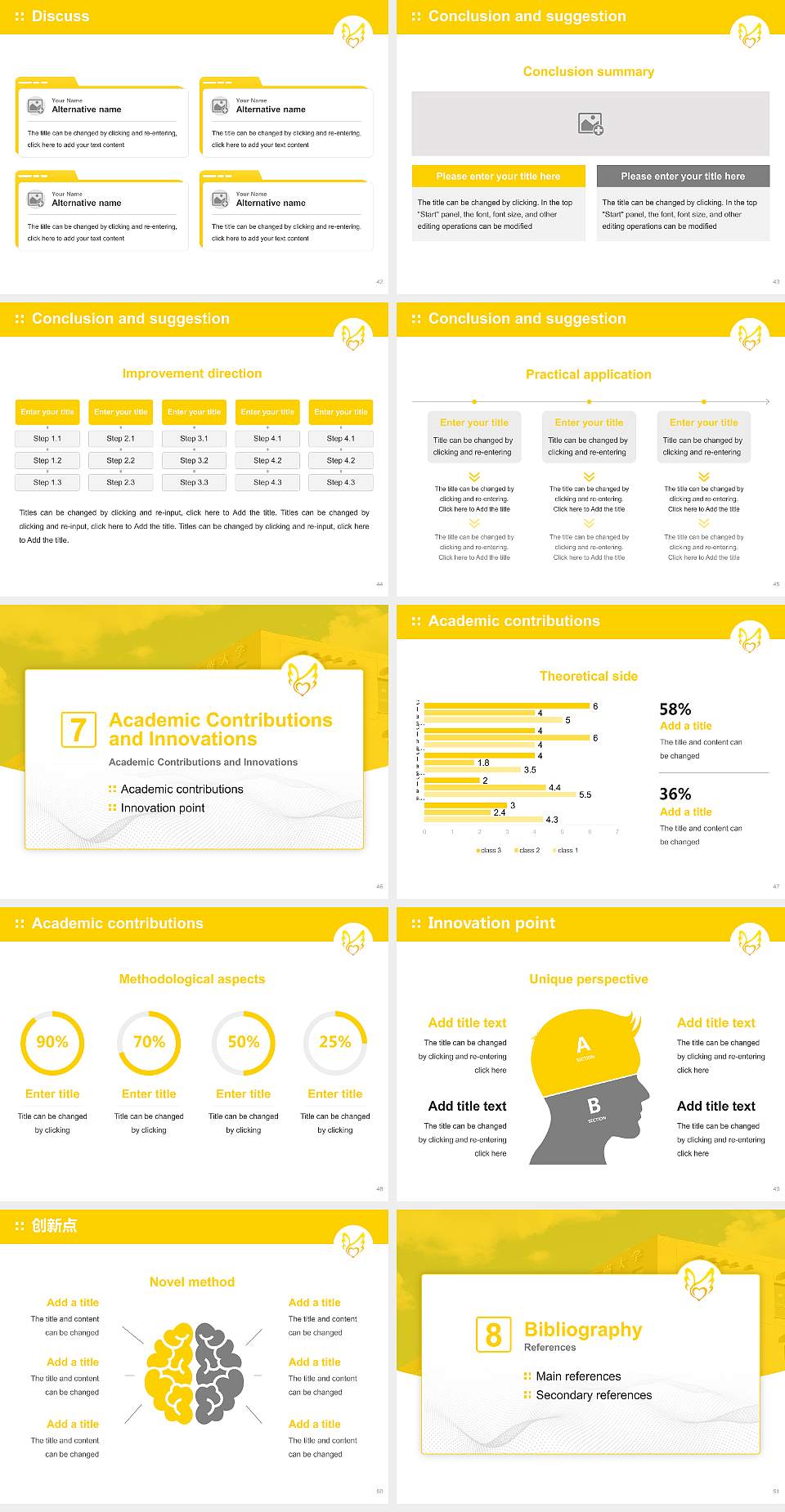 Japan Health Care College Graduation Thesis Defense PPT Template4:3 ratio PPT effect preview image6