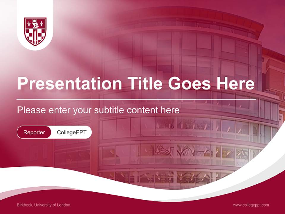 Birkbeck, University of London Lecture Sharing and Networking Event PPT Template4:3 ratio PPT effect preview image4