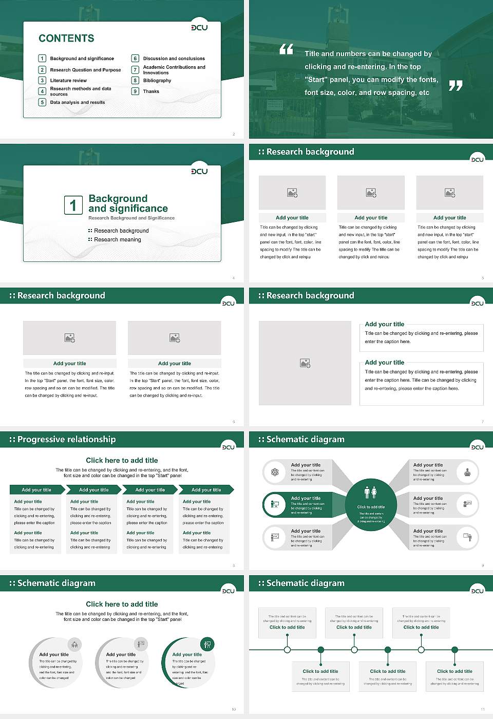 Den-en Chofu University Graduation Thesis Defense PPT Template16:9 ratio PPT effect preview image2